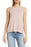 Nordstrom’s Halogen Crewneck High-Low Tank in Pink Adobe M