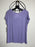 Jones New York Sport Rib T Shirt Short Sleeve Activewear Top In Purple Size S
