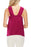 Vince Camuto Women's Twist Front Halter Top In Wild Hibiscus Pink Size M $109