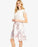 Phase huit Florence dentelle a-ligne à manches courtes robe au genou taille florale 14US $230