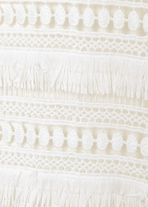 Phase Eight Women's Lace Sleeveless Crew Neck Top In Ivory Size 8 US 12UK