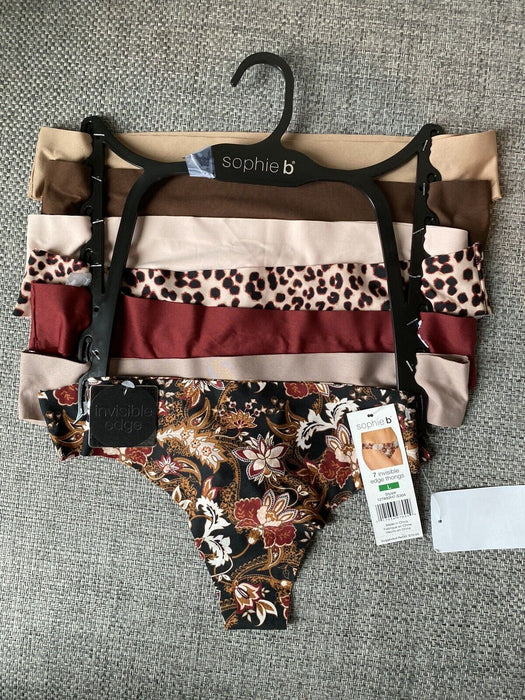 Sophie B Invisible Edge Thong Underwear Assorted 7 Pack Size XL $70