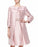 NWT $750  Theia Women's  Shimmer Evening  3/4-Sleeve Satin coat  Size S in pink