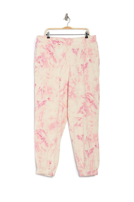 AFRM Tazo Sweatpants In Cream Blush Tie Dye Size XL