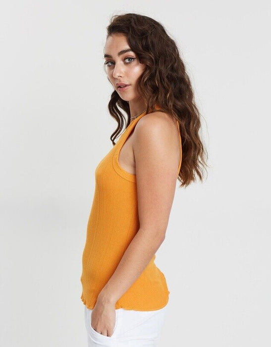 Cotton On Nordstrom Brit High Crew Top Dark Cheddar Size L