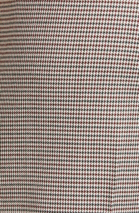 Nordstrom Signature Women's Slim Leg Capri Pants Brown Houndstooth Size 16 $200