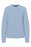 1.State Lattice V-Back Waffle Weave Sweater In Light Blue Size XS
