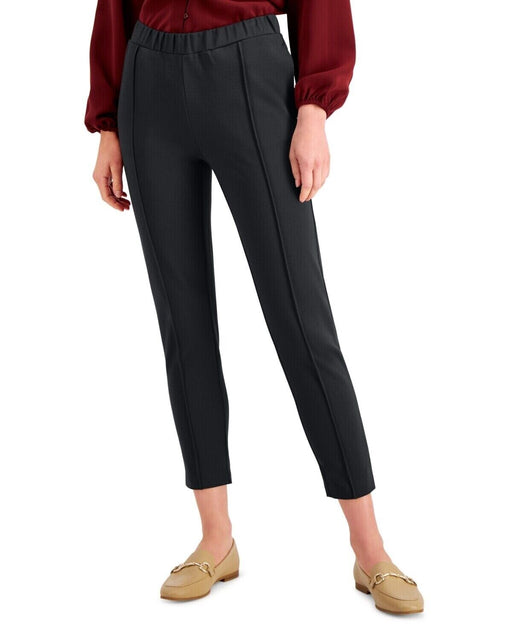 Alfani Straight-Leg Pull-On Casual Pants In Black Size L $70