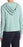 Free Press Pull à capuche en tricot côtelé pour femme - Manches longues - Bleu chiné - Taille M