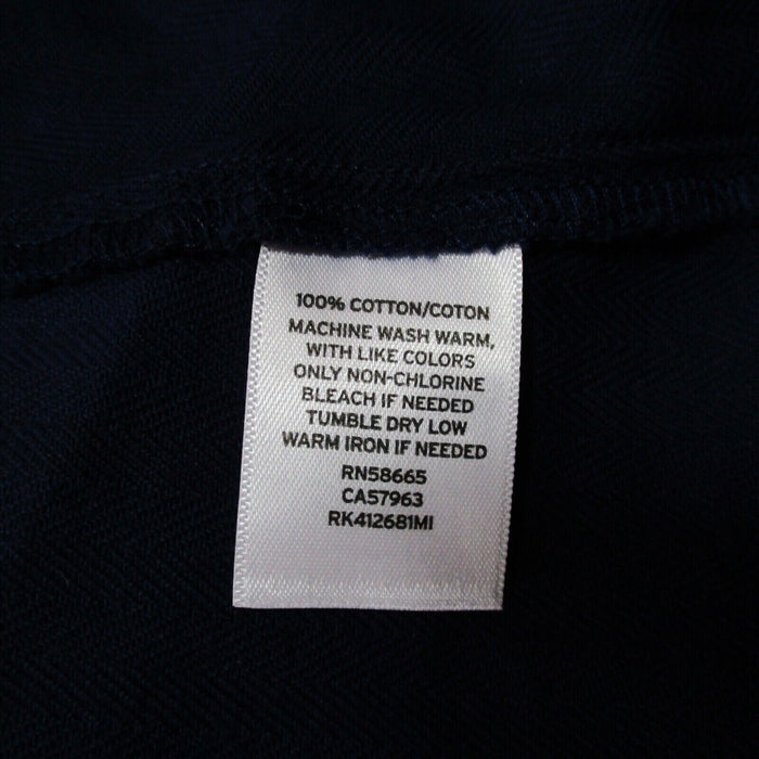 Susina Women Size XXS Cotton Baby Doll Peasant Style Dress Navy Blue Fits AS S