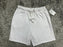 New Treasure & Bond Women S White Fleece Lined Lightweight Raw-Hem Sweat Shorts