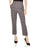 Sandro Women's Binic Button Detail Pants In Brown Plaid Size 38 $349 top quality
