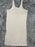 Free People Beach Women Scoop Neck Ribbed Cream Be Happy Pinafore Dress Sz Small