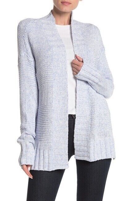 525 America women's open Knit Cardigan Light Blue Size L $128
