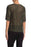 Pleione Womens OLIVE Lace Scoop Neck Top Manches courtes taille S