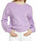 Halogen Purple Eyelet Sleeve Sweatshirt Size M