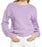 Sweat-shirt à manches à œillets violet halogène Taille M