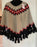 The Bay Olympic Team Canada Collection Fair Isle Beige Knit Poncho Cape One Size