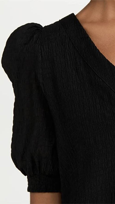 BB Dakota Women's Fields Of Gold V-Neck Dress Black Size XS