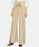 BCBGMAXAZRIA Jacklin Tie Front Pants In Pale Khaki Combo Size XS $296