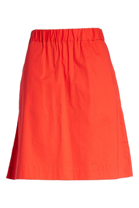 1901 NORDSTROM women's Stretch Cotton red Skirt knee length  size M $79