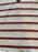 Treasure & Bond women’s 3/4 sleeve white rust striped linen henley top size XL