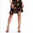 Catherine Catherine Malandrino Ruffle Trimmed Skirt Black/Tangerine Size M $87
