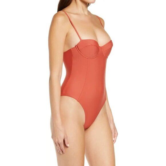 Veronica Beard Women's Bridge Underwire One-Piece Swimsuit Size S $300