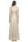 BCBGMAXAZRIA Patti Sleeveless Embroidered Deco Sequin Gown Dress Size 4 $517