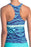 Adidas Nouveau Racerback Tankini Sports Bra Bikini Maillot De Bain Bleu Marine Top S