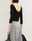 Maje Women's T Shirt V-Neck Jersey Bodysuit In Black Size 1