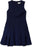Eliza J Women's A Line Sheath Dress with Pleated Attachments size 14P navy $158