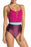 Maaji Evergreen Colorblock Strappy Cheeky Lace Up One-Piece Swimsuit $154 S