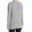 14th & Union Ruched Long Sleeve Tee Top Size S in Grey