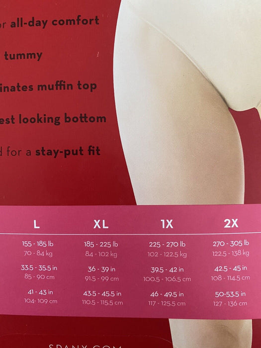 Spanx Higher Power Pantie Nude Plus Size 1X
