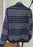 Scotch & Soda Knit Bomber Jacket Full Zip 148697 Marine Blanc Rayé Taille S 319 $
