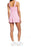 BP. Smocked Bodice Pink Geodot Plaid Women's Shorts Romper PLUS SIZE 1X