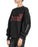 The Kooples Women's OUI Strass Puff Sleeve Fleece Sweater In Black Size 1