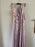 Wayf Sylvia Sleeveless Ruffle High/Low Wrap Dress In Lilac Wild Flowers XXL $148