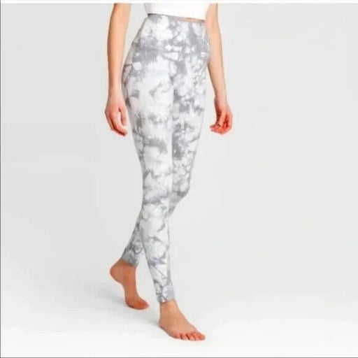 Love Tree Women's Tie Dye Ribbed Knit Leggings Slate Size M