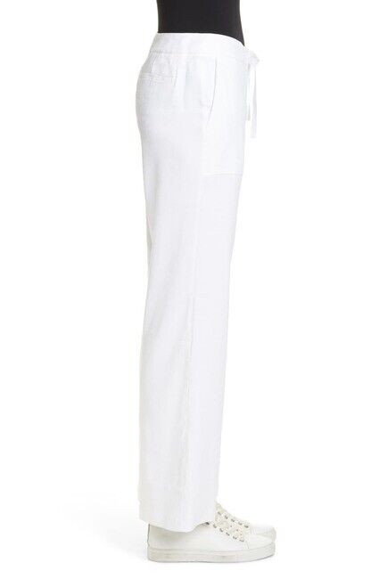 Nordstrom Signature Women's Drawstring Waist Pants White Size 14
