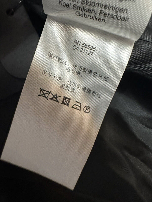 Donna Karan Women's Black Plaid Tweed Three Button Topper Jacket coat Size 14