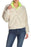 Abound Women's Faux Shearling Fleece Pullover In Ivory Dove Size M