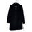 Calvin Klein Single Breasted Cashmere Wool Blend Reefer Coat Black Size 6 $400