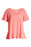 Caslon Ruffle Hem Cotten Tee In Pink Lemonade Size M