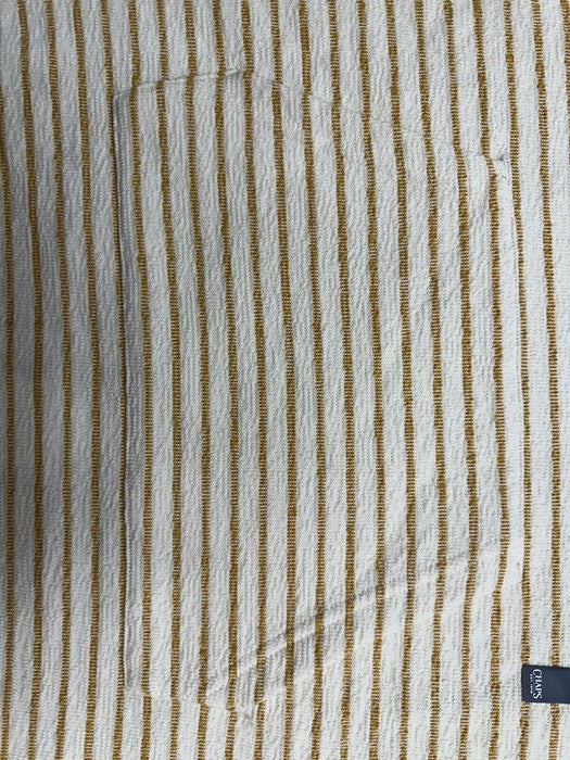 Women's Chaps Striped Drawstring Kangaroo Pocket Long Sleeve  Hoodie Sz M golden