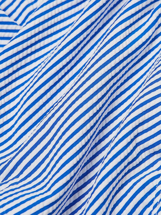 Onia Ashley Striped Bikini Bottom Blue White Size M $95