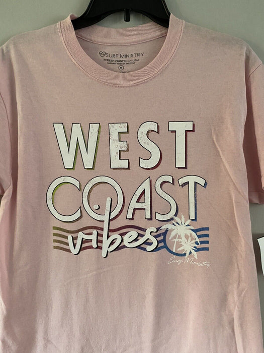 Surf Ministry West Coast Vibes Long Tee Pink Size M