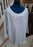 Karen Scott Crochet Trim 3/4 Sleeve Cotton Tunic Top White Black Stripe Size 2X