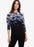 Phase Eight Frankie 3/4 Sleeve Top Noir/Bleu Imprimé Floral taille 10 US/14UK 119 $